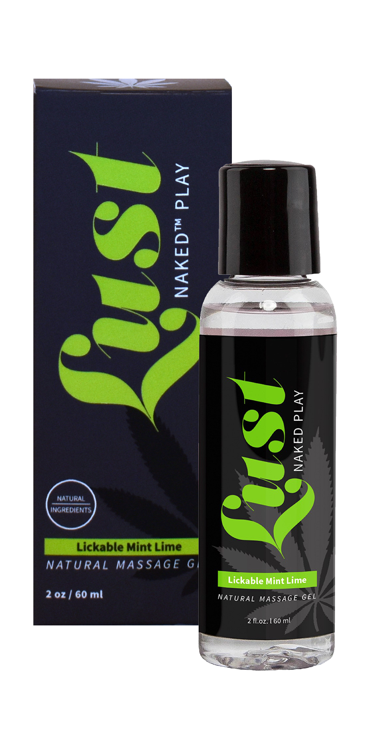 Hemp Natural Massage Gel - Lickable (Mint Lime)-image